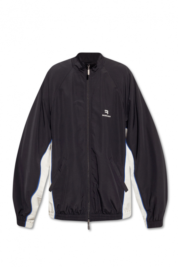 BALENCIAGA BLACK JACKET WITH LOGO