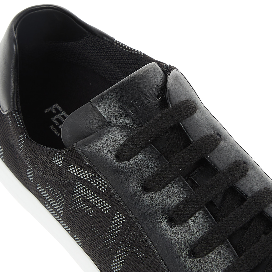 Sneakers Black fabric low-tops