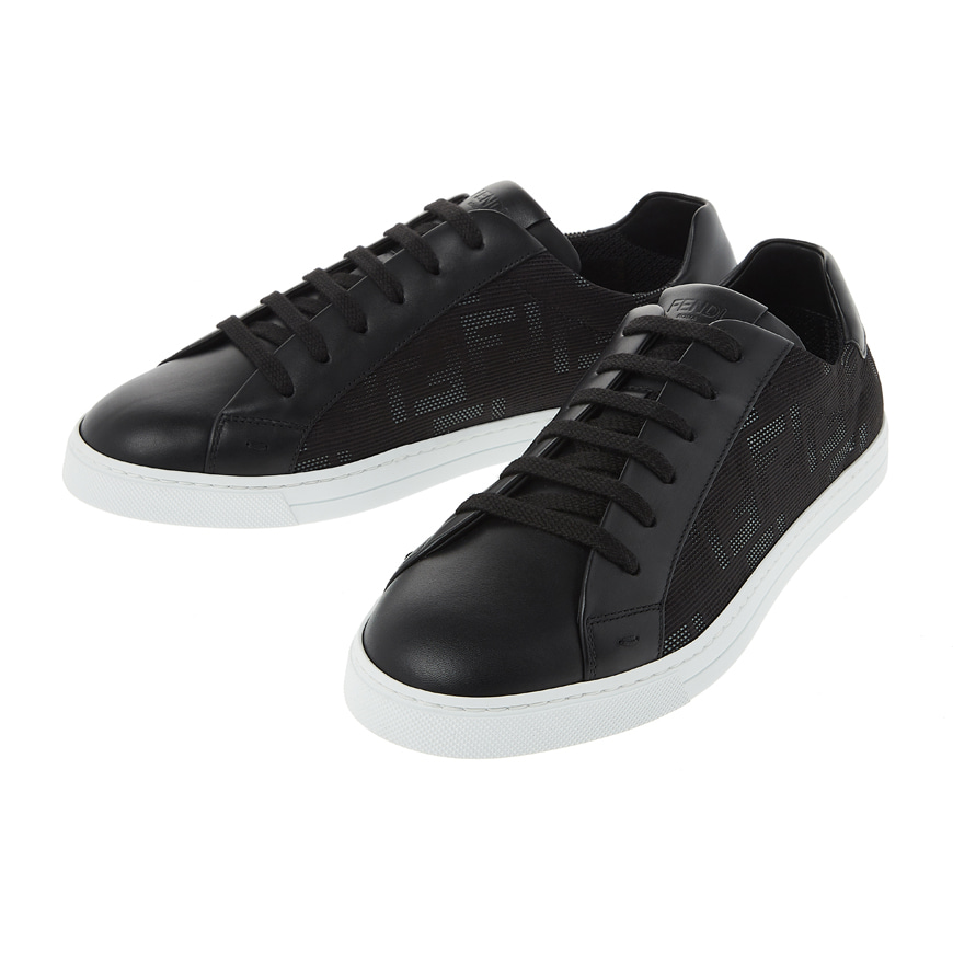 Sneakers Black fabric low-tops