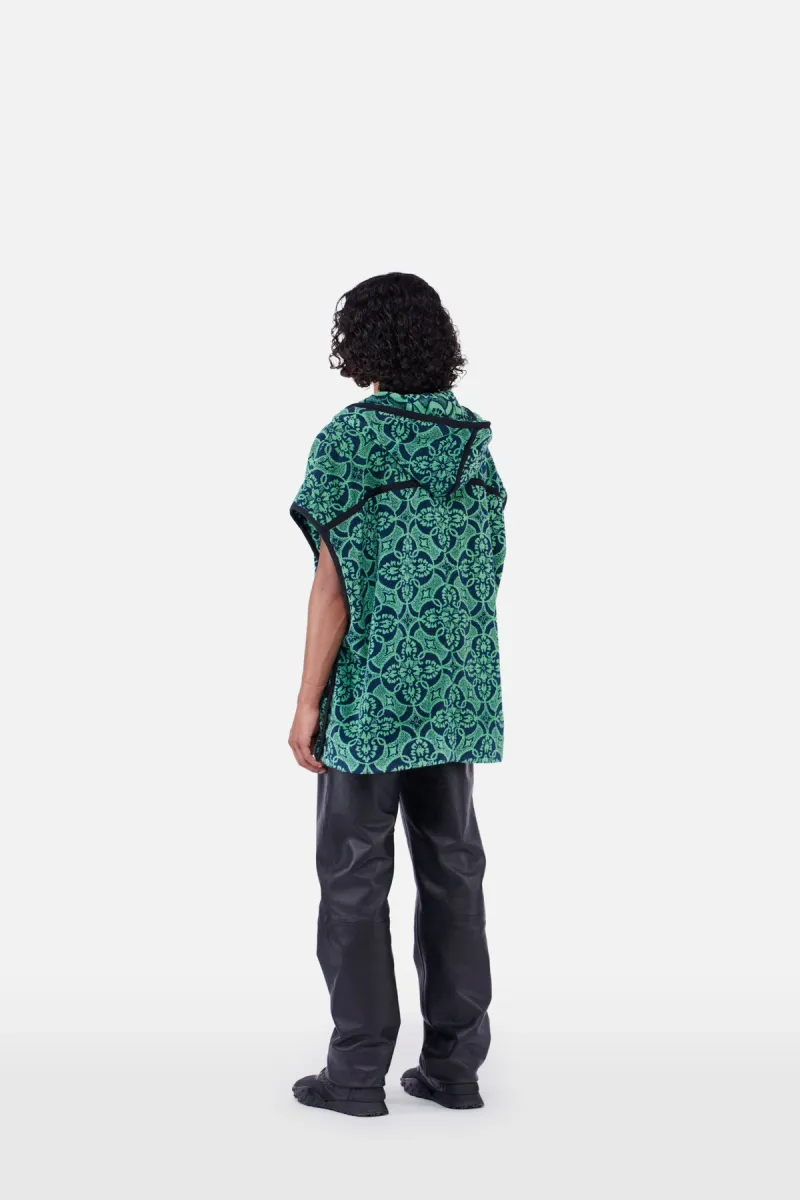 ORIENTAL TOWELS PONCHO IN GREEN
