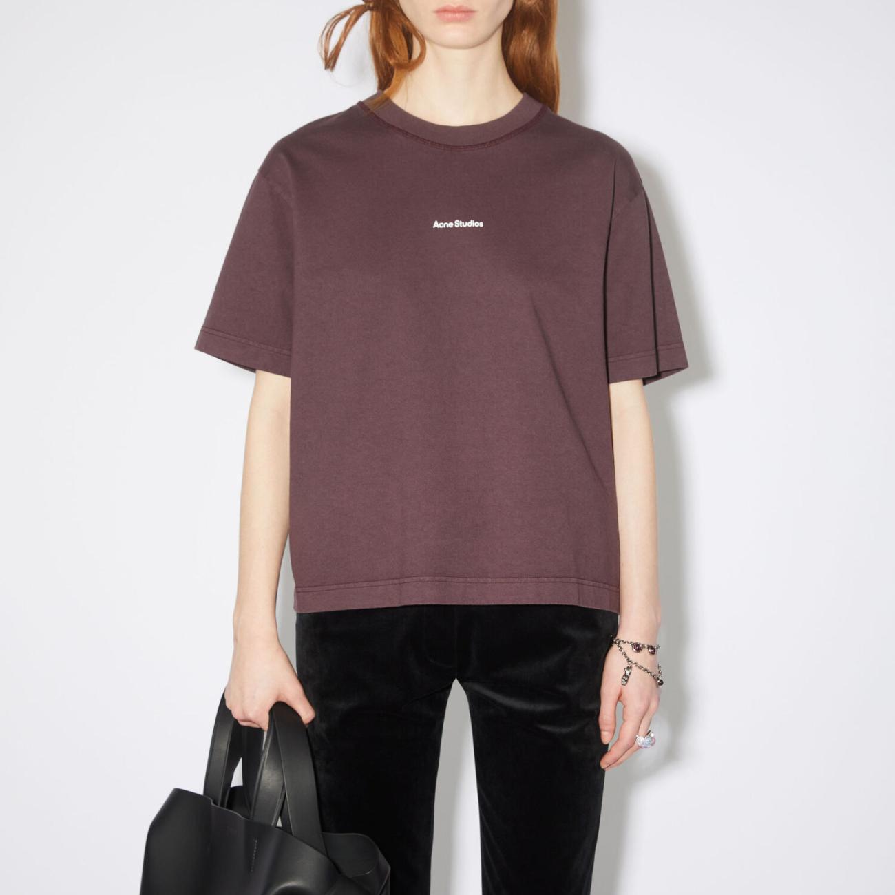 LOGO T-SHIRT Aubergine purple