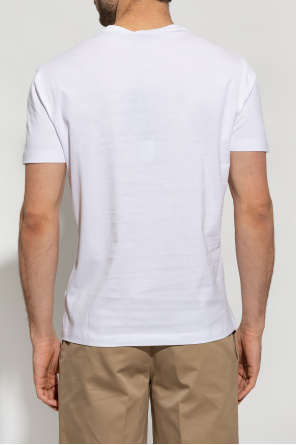 VERSACE WHITE T-SHIRT WITH LOGO