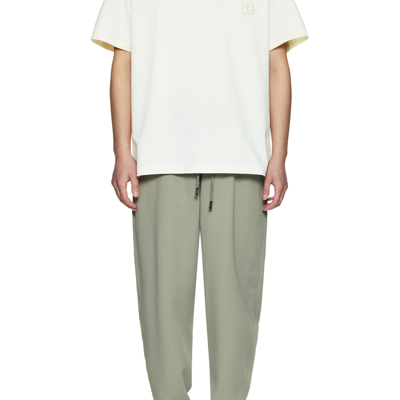  Ivory Flower Print Backlogo T-shirt 