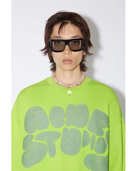 Acne Studios Graphic Logo Printed Crewneck Sweater