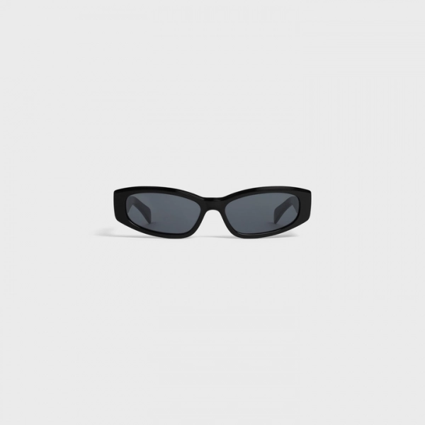 RECTANGULAR S252 SUNGLASSES IN ACETATE BLACK