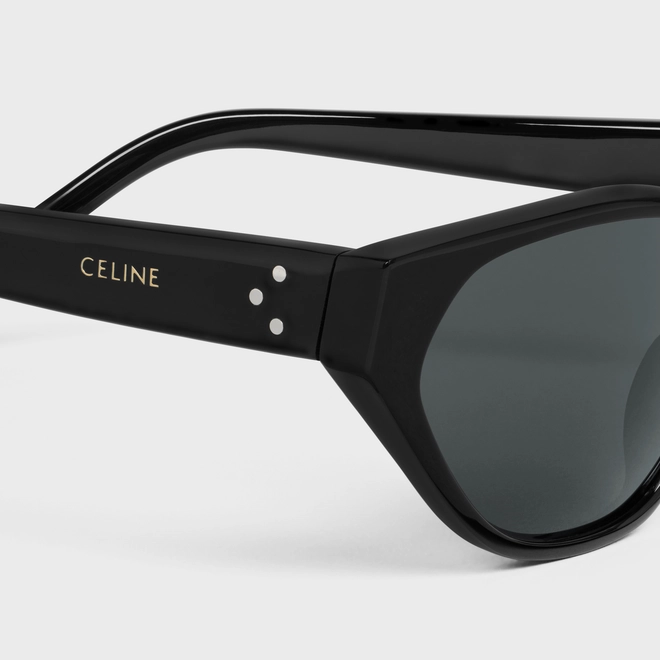 CAT EYE S251 SUNGLASSES IN ACETATE BLACK