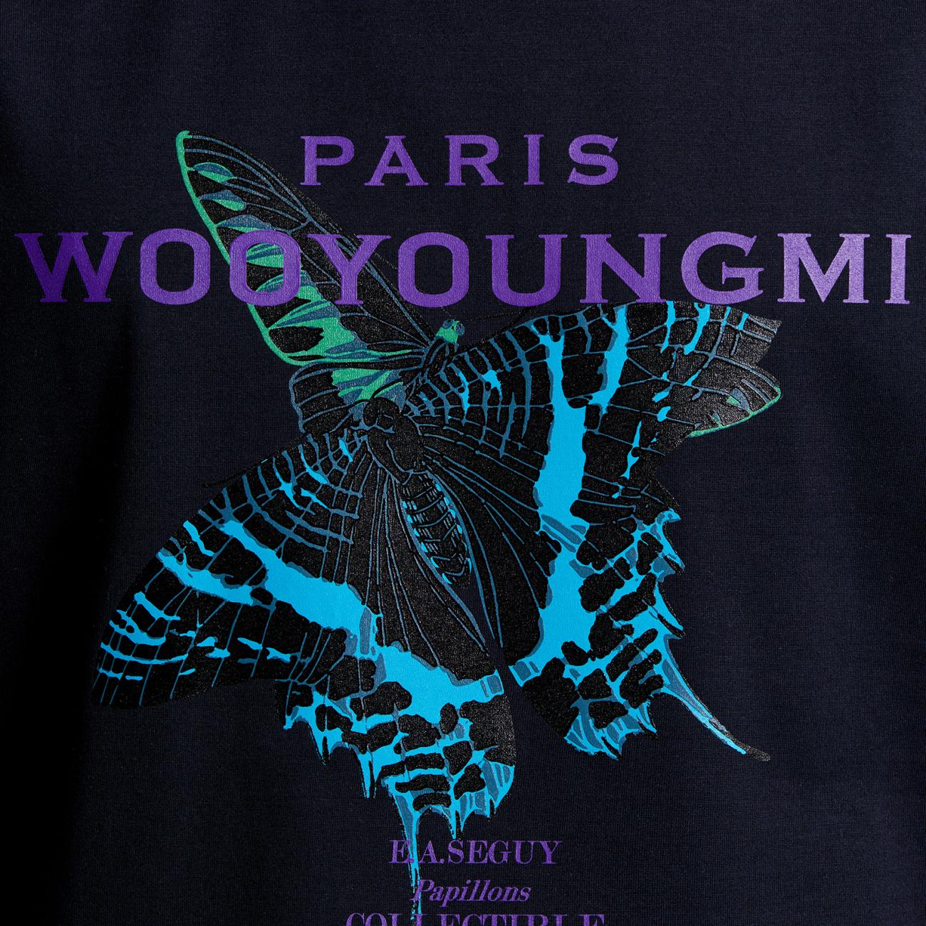 Navy butterfly logo T-shirt