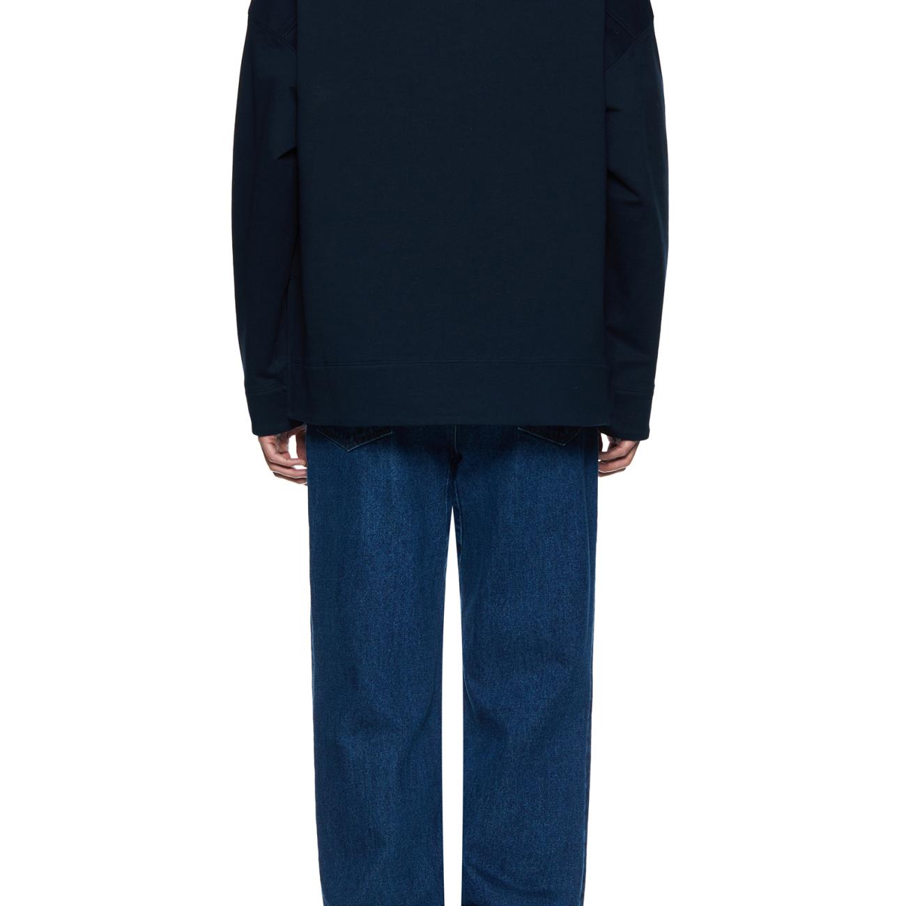 Navy W Embroidered Polo T-shirt