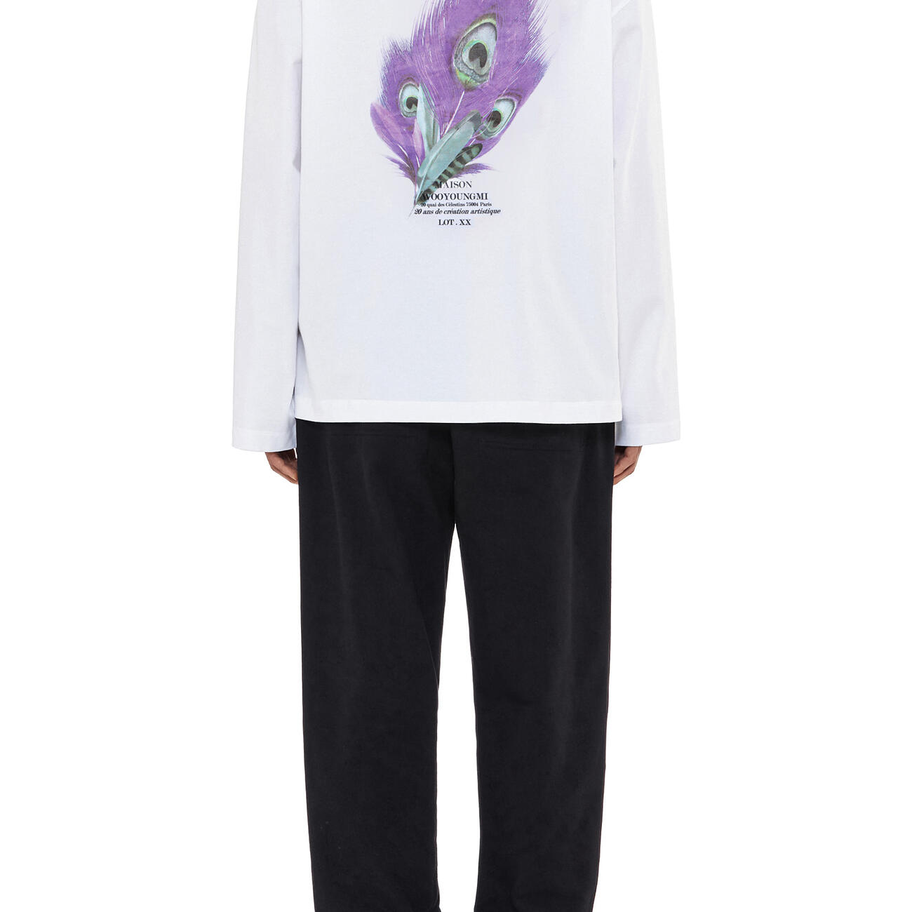 White Feather Long Sleeve T-Shirt