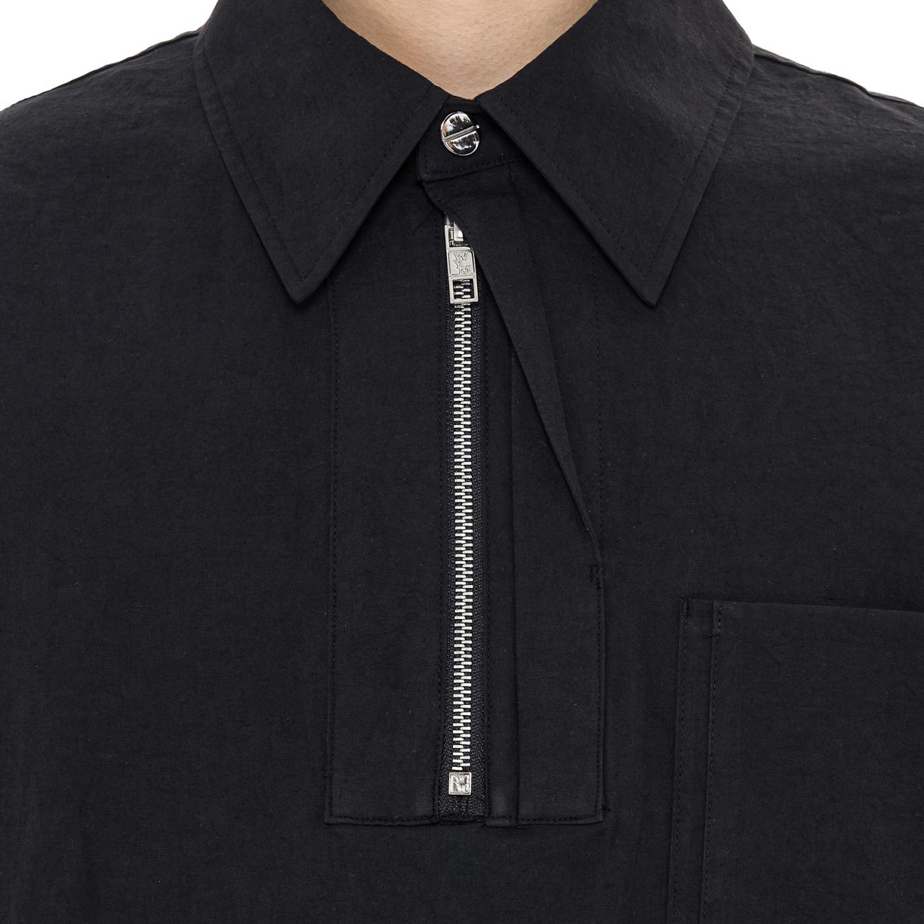 Black Hemp Polo T-shirt