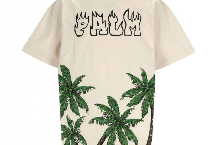 Palm Angels Palm-print Cotton T-shirt