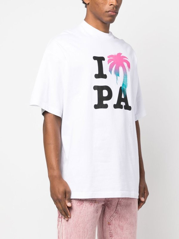 Palm Angels I Love PA Classic T-Shirt 'White'