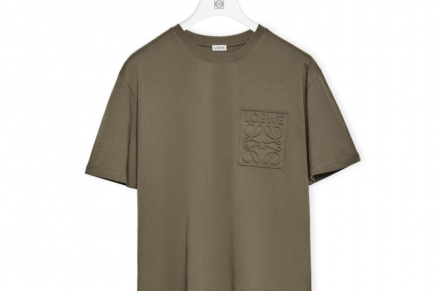 Debossed Anagram T-shirt in cotton