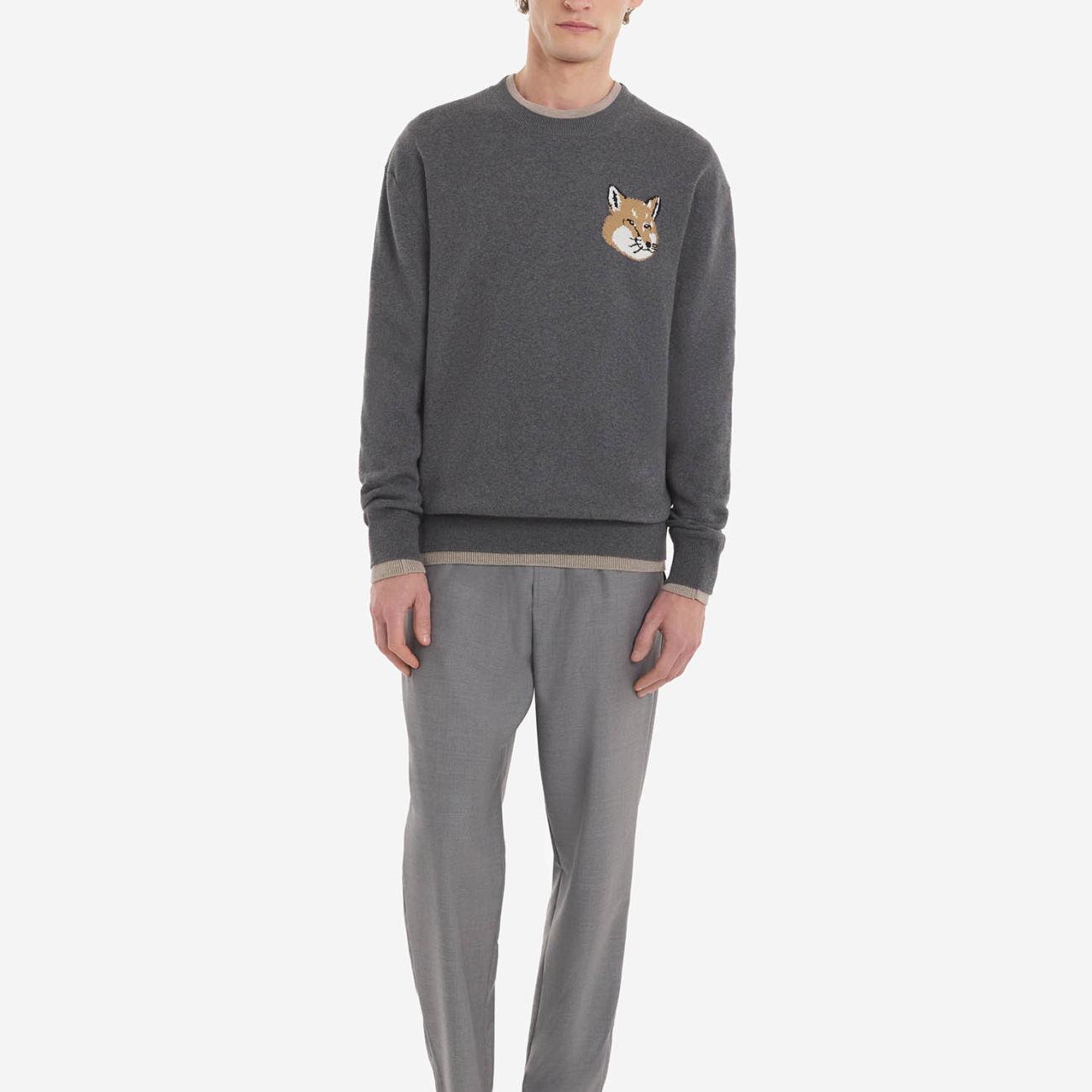 Mini Fox Head Intarsia Comfort Jumper