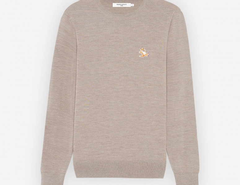 CHILLAX FOX PATCH CLASSIC R-NECK JUMPER