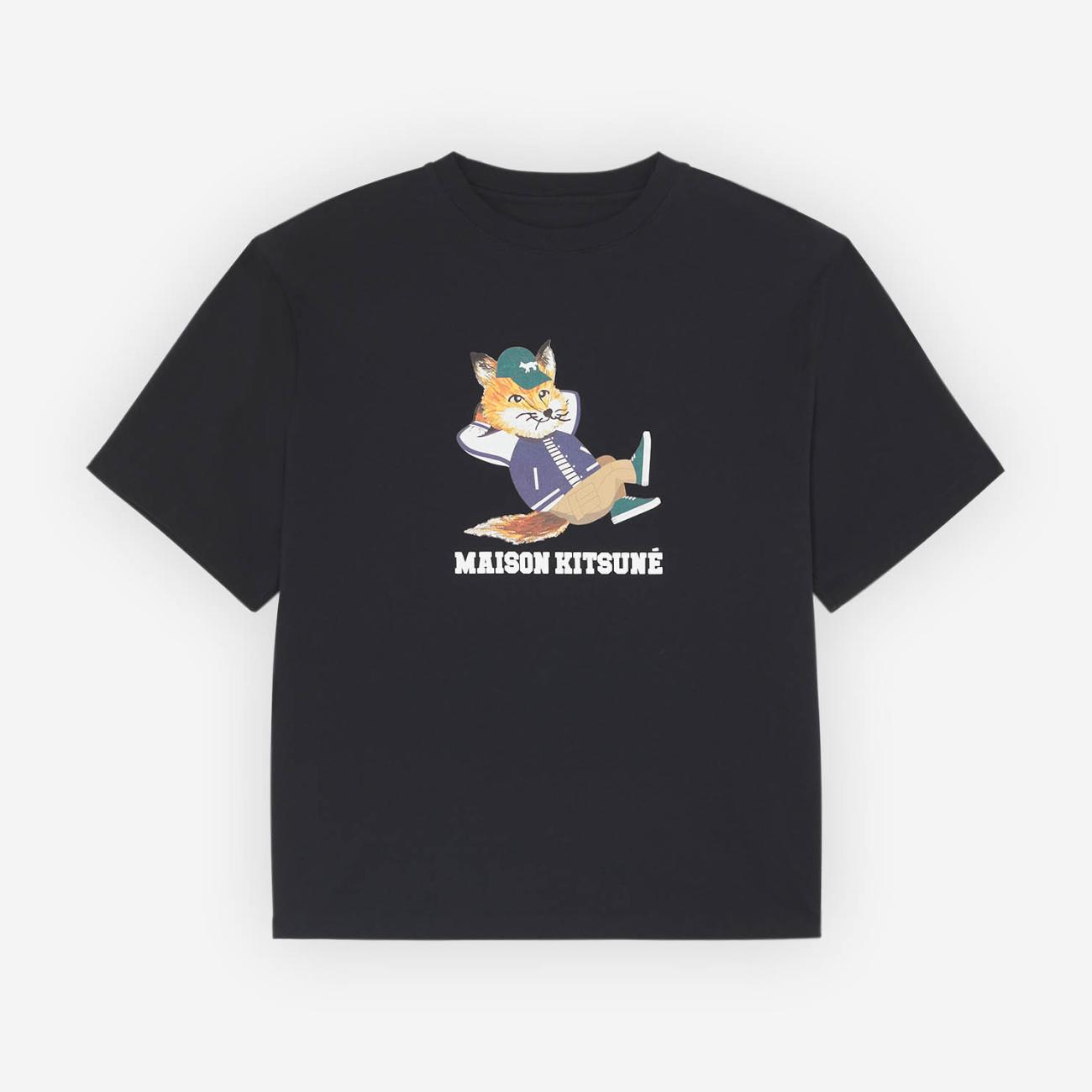 DRESSED FOX EASY TEE-SHIRT Black