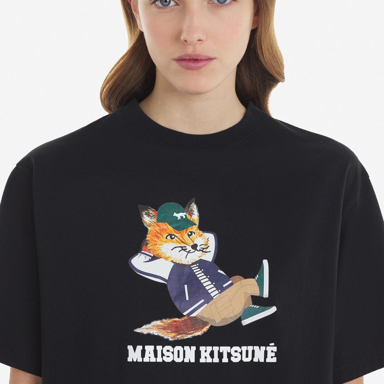DRESSED FOX EASY TEE-SHIRT Black