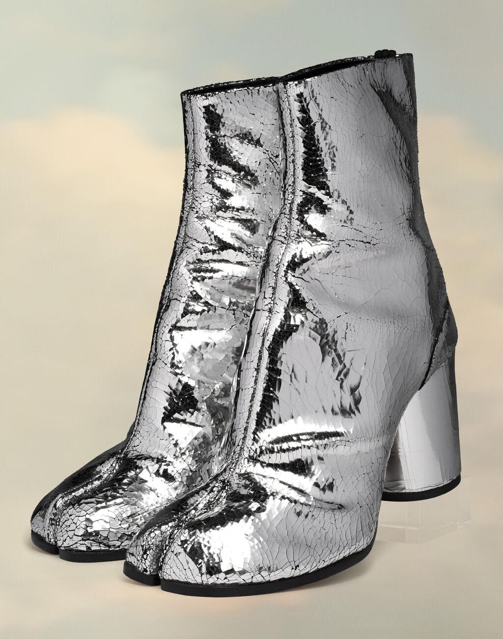 Silver Tabi broken mirror boots
