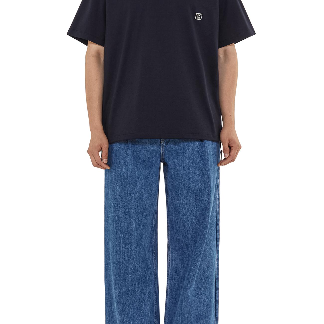 Navy Cotton String T-Shirt