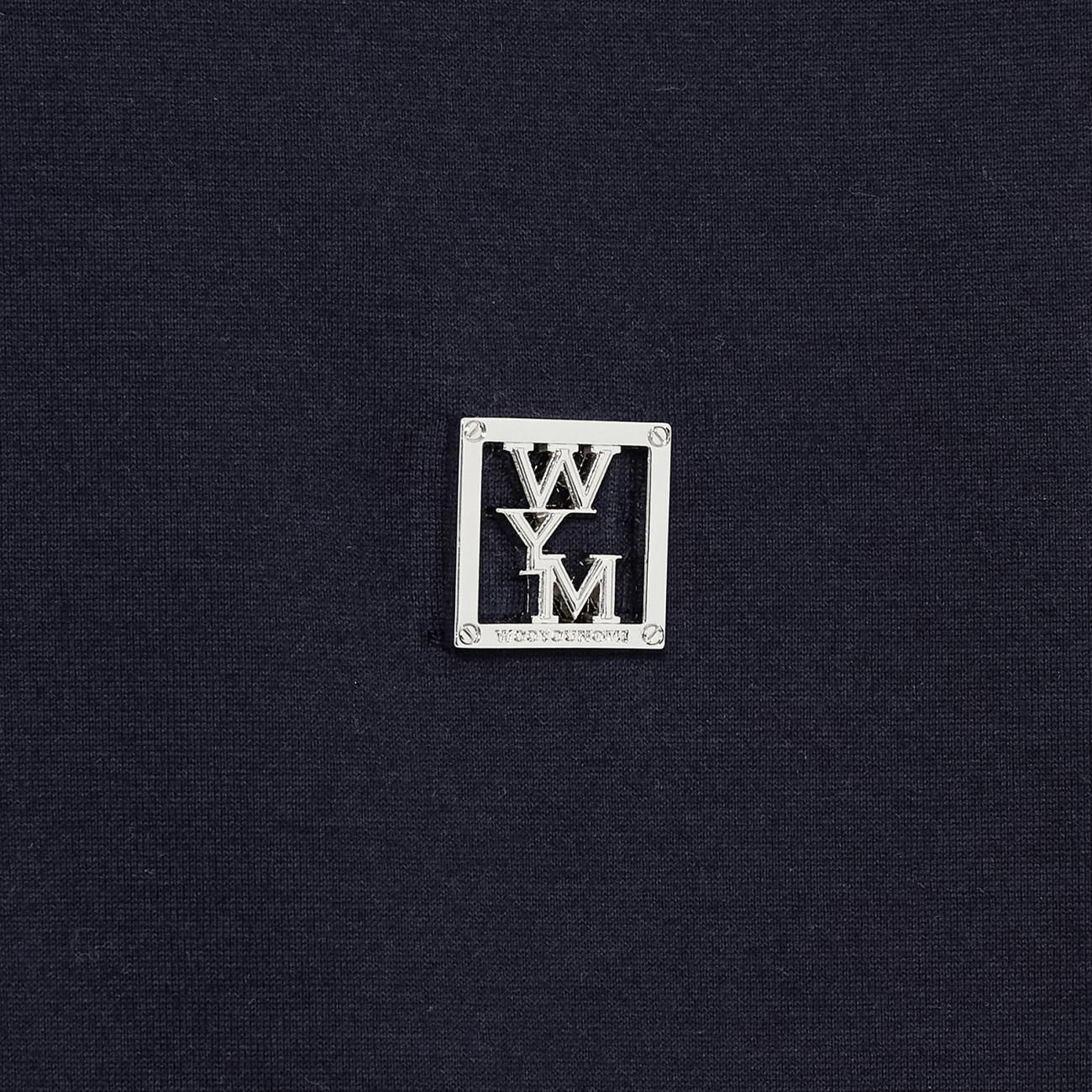 Navy Cotton String T-Shirt