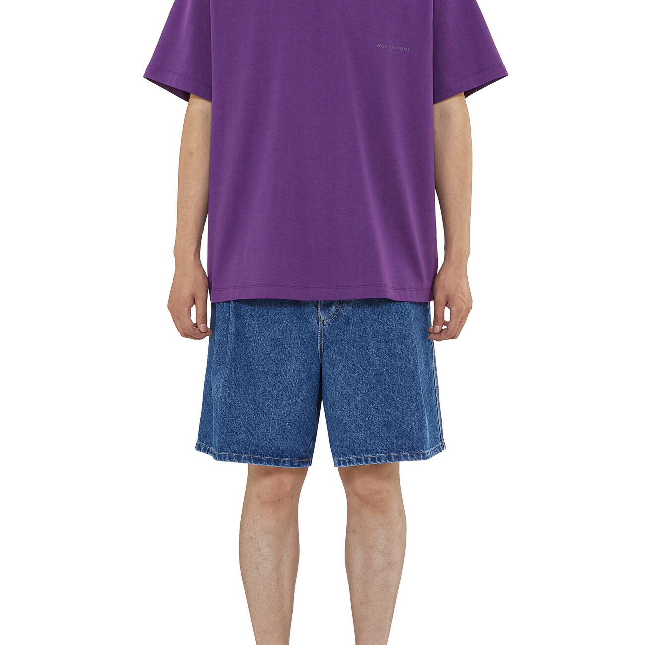  Violet Leather Patch T-shirt