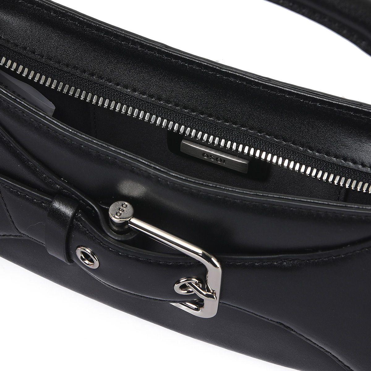 BELTED BROCLE_SMALL [BLACK]