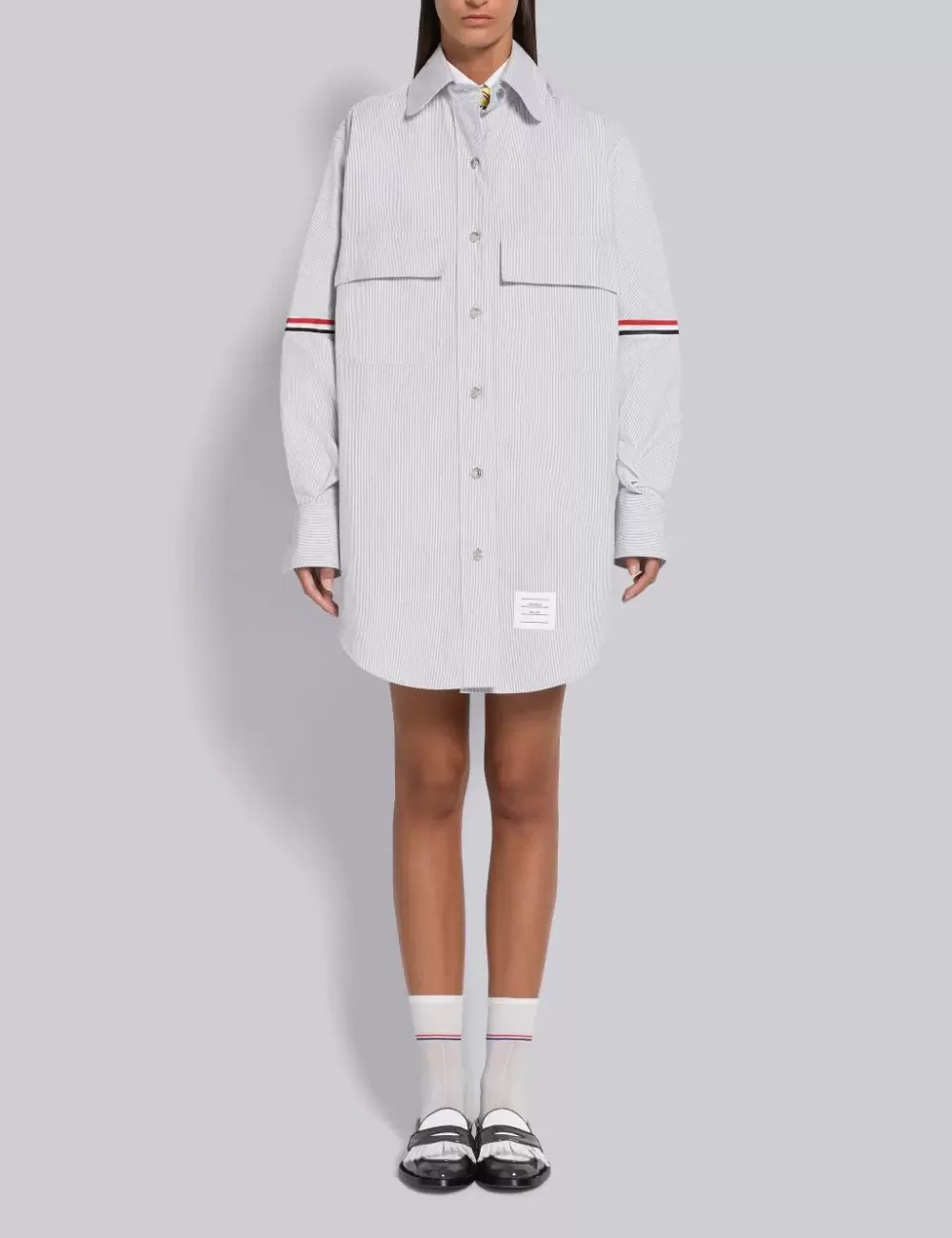 PINCORD SUPERSIZED MINI SHIRTDRESS