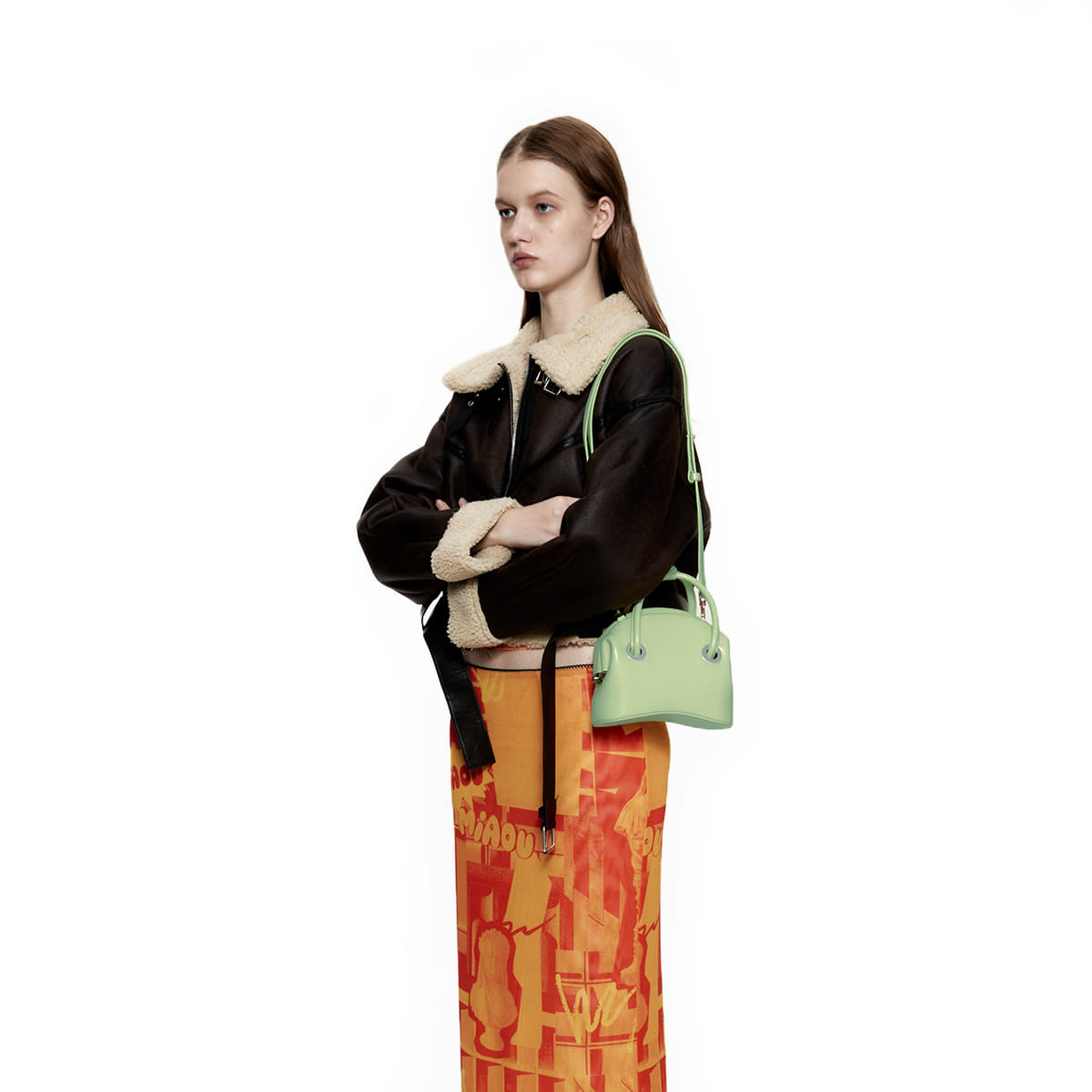      CIRCLE MINI [WASHED GREEN TEA]