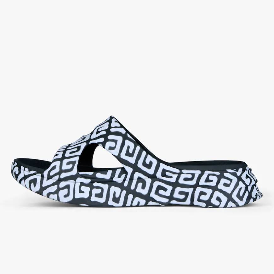 Marshmallow sandals in rubber with tag effect 4G print