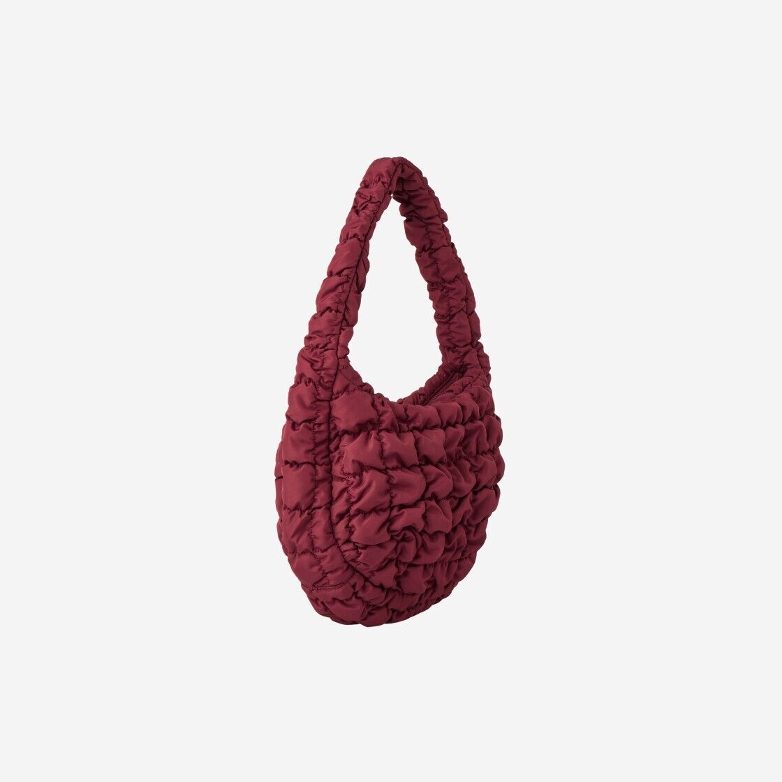 COS Quilted Mini Bag Burgundy