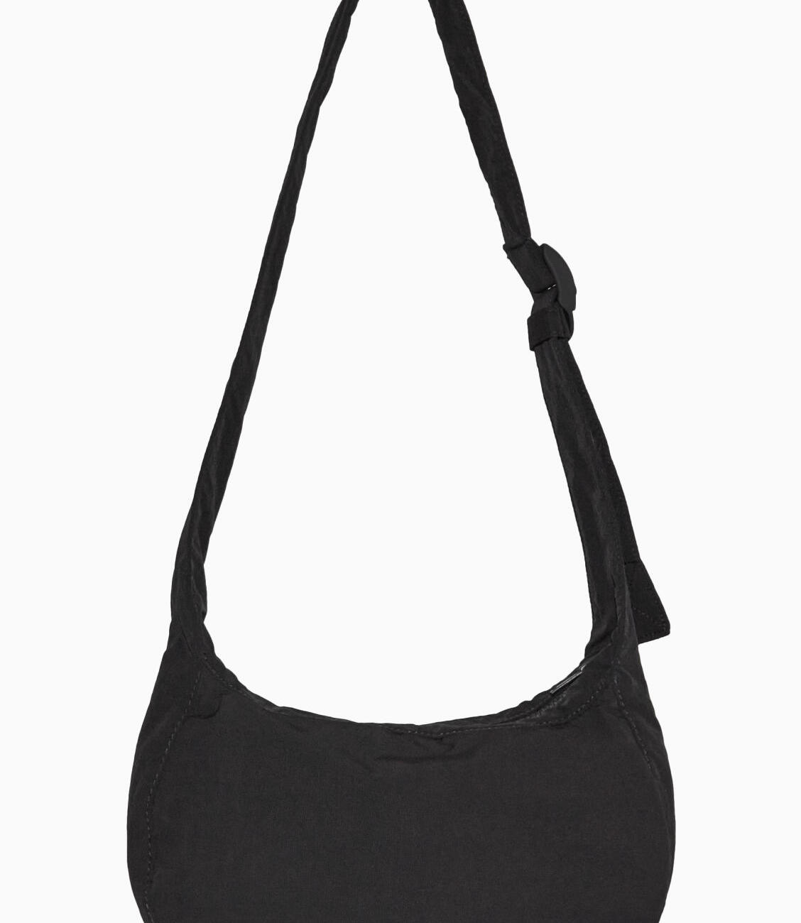 COS Nylon Crossbody Saddle Bag Black