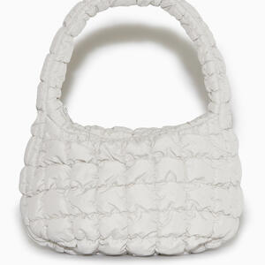 COS Quilted Mini Bag Light Gray