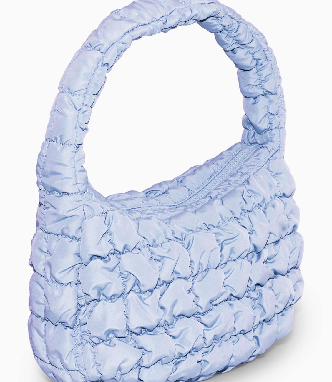 Quilted Mini Bag Light Blue
