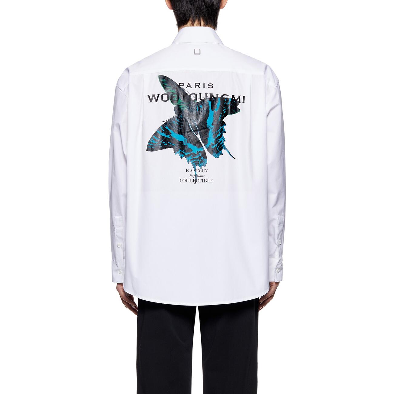 White Butterfly Back Logo Shirt