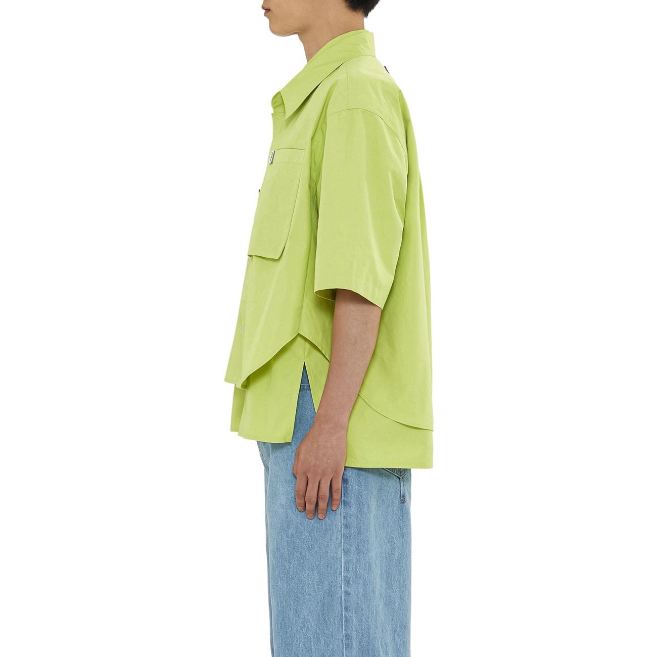 Lime double layered short sleeve shirt
