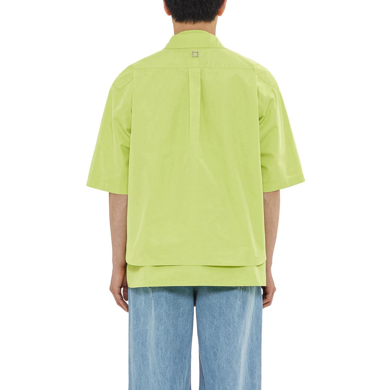 Lime double layered short sleeve shirt