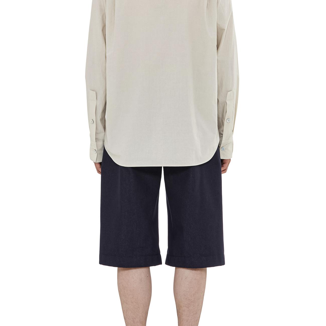 Beige embroidered polo shirt