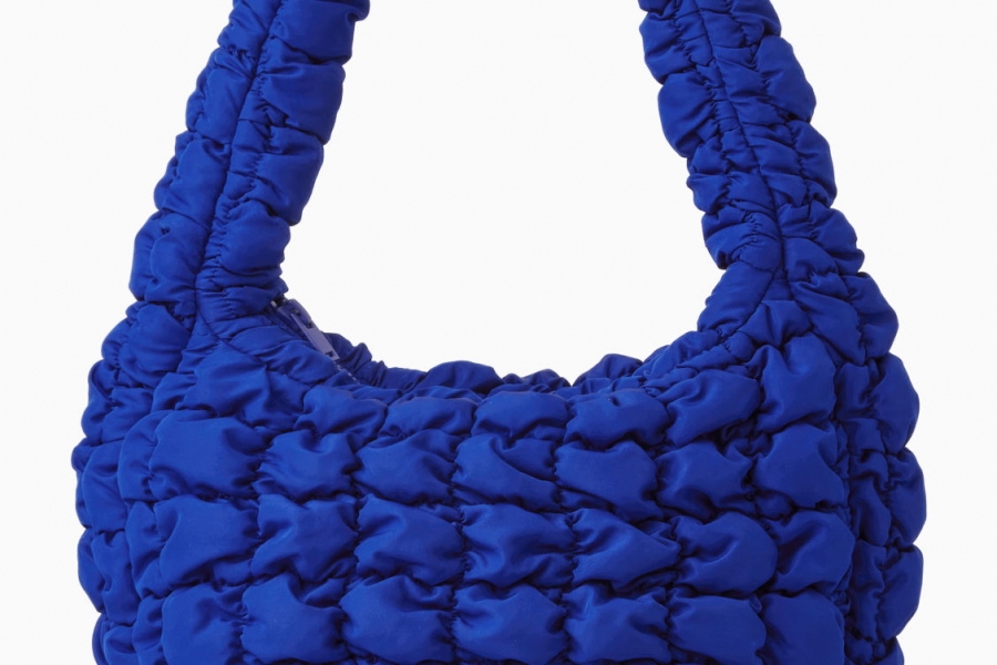  COS Quilted Mini Bag Blue