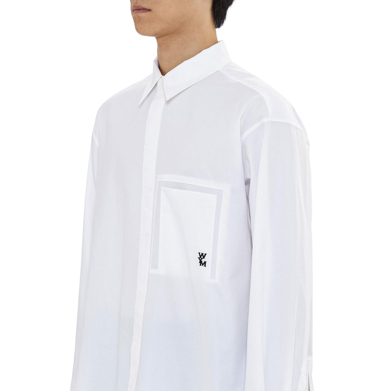 white embroidered detail shirt
