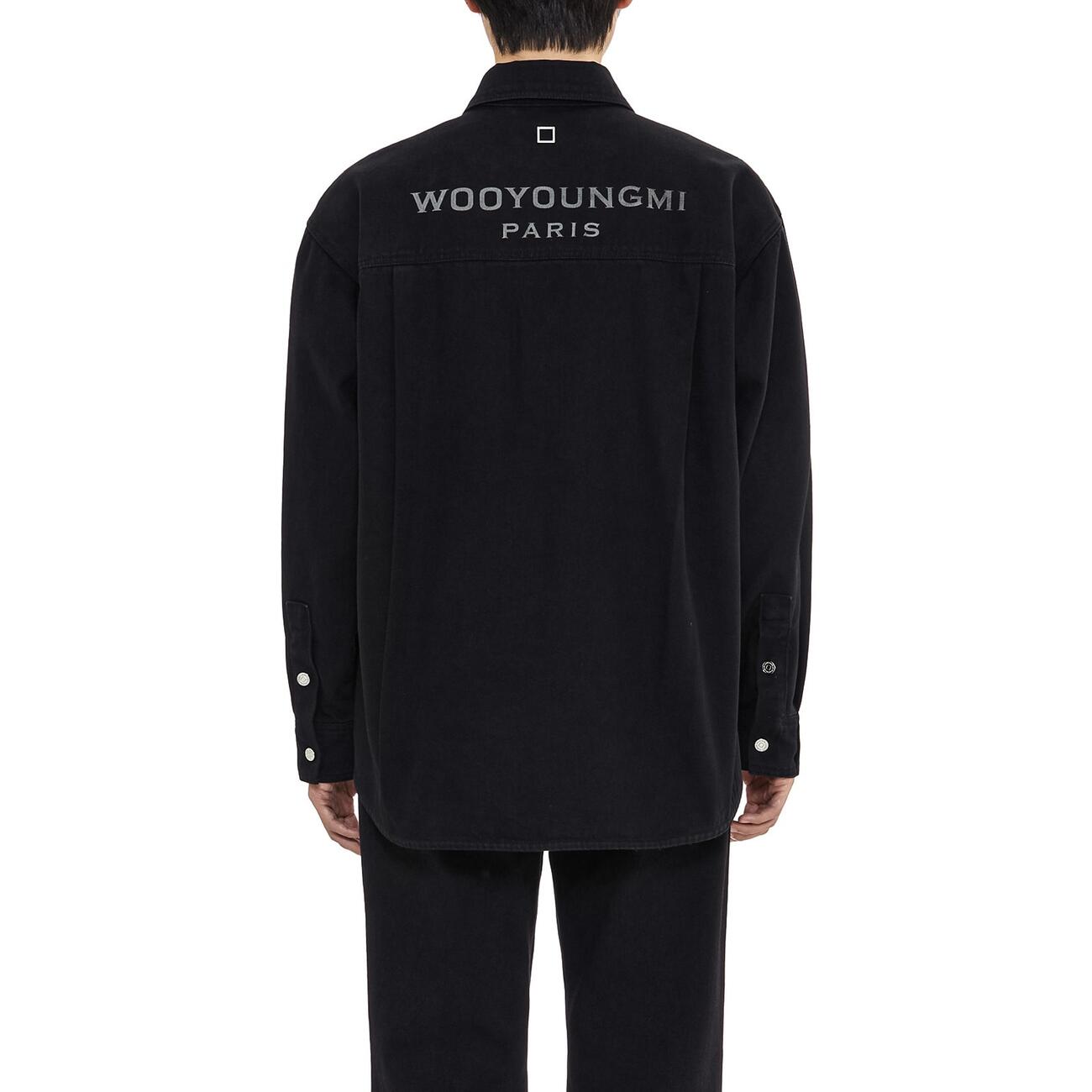 Black Denim Backlogo Shirt