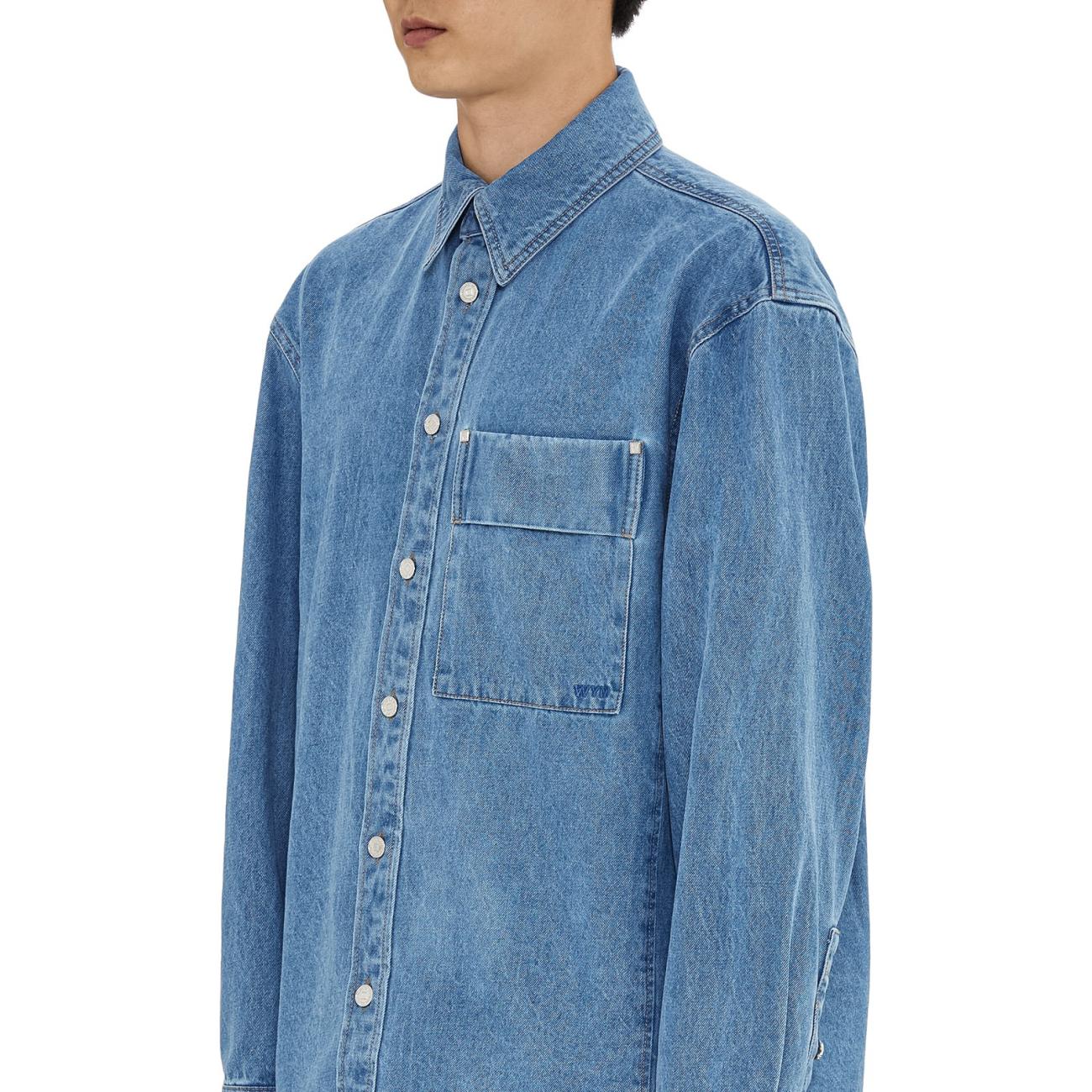 Blue Denim Backlogo Shirt