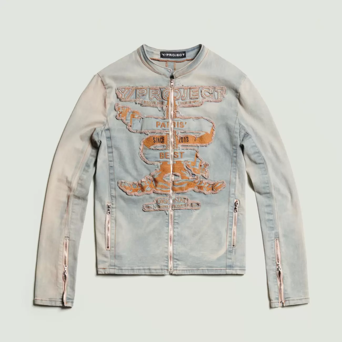 Paris' Best Zip Denim Jacket