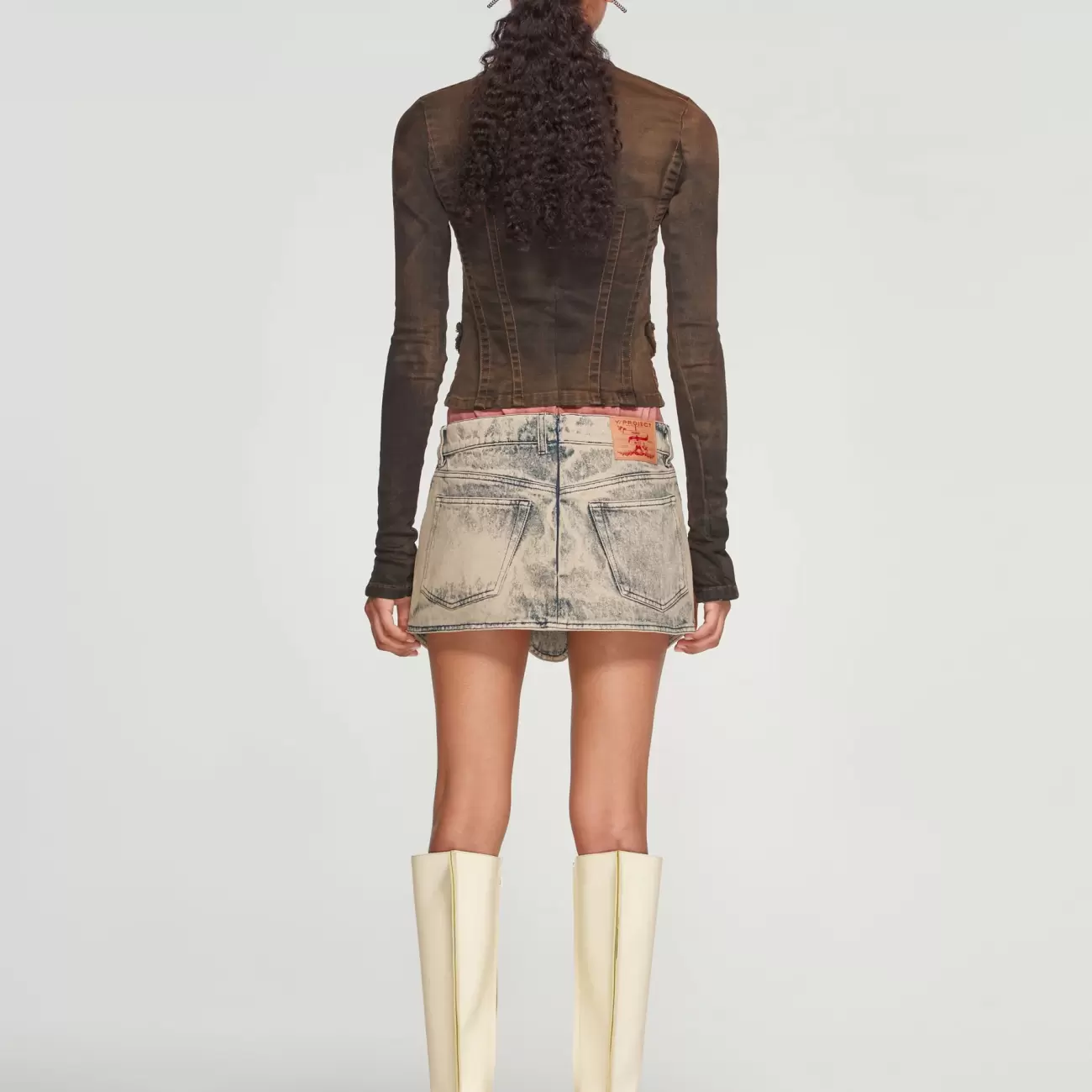 Tudor Denim Mini Skirt