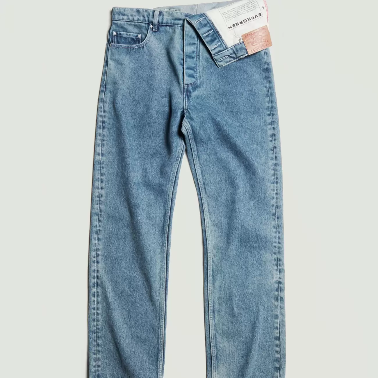 Classic Asymmetric Waist Jeans Female