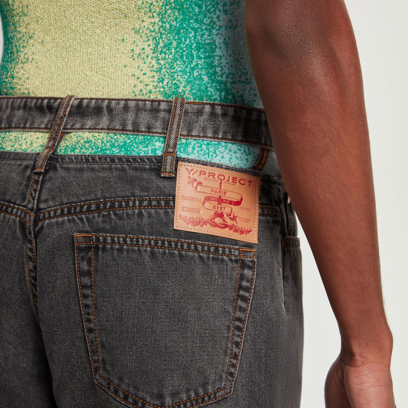 Y Belt Jeans Grey Male