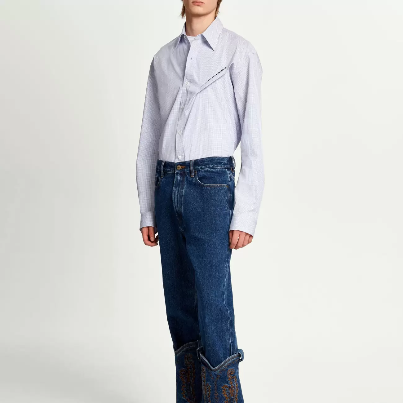 Classic Cowboy Cuff Jeans Navy