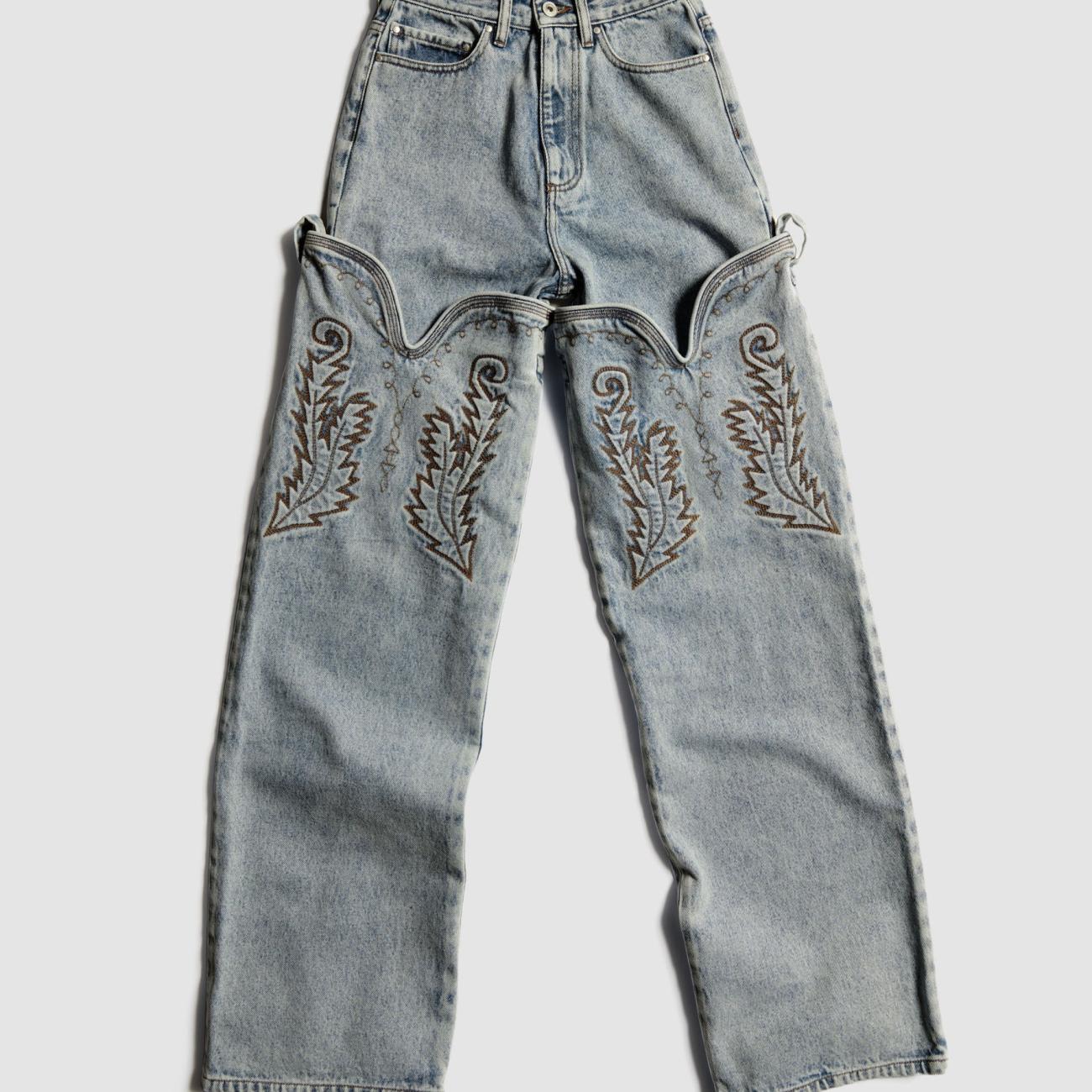 Cowboy High Cuff Jeans Ice Blue