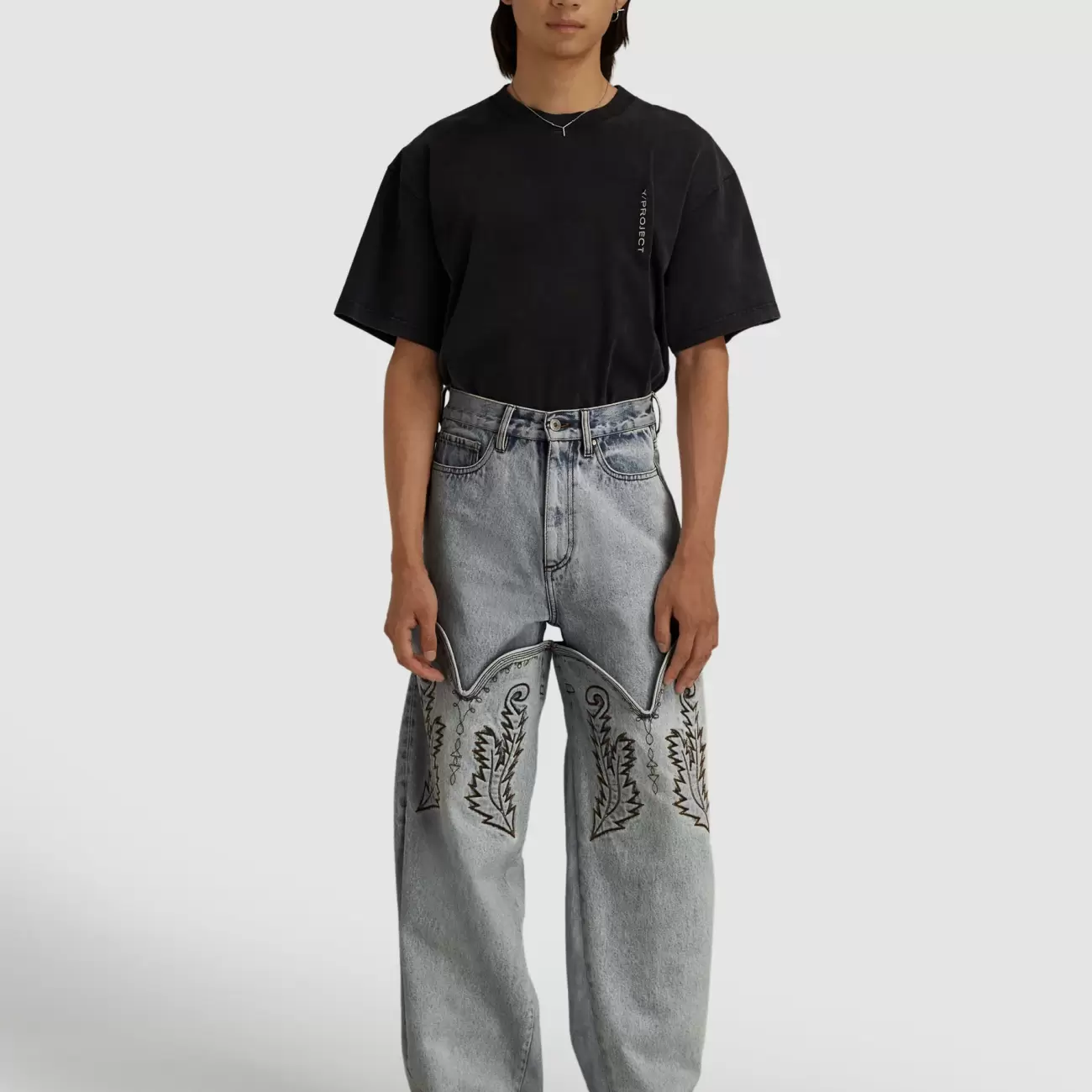 Cowboy High Cuff Jeans Ice Blue