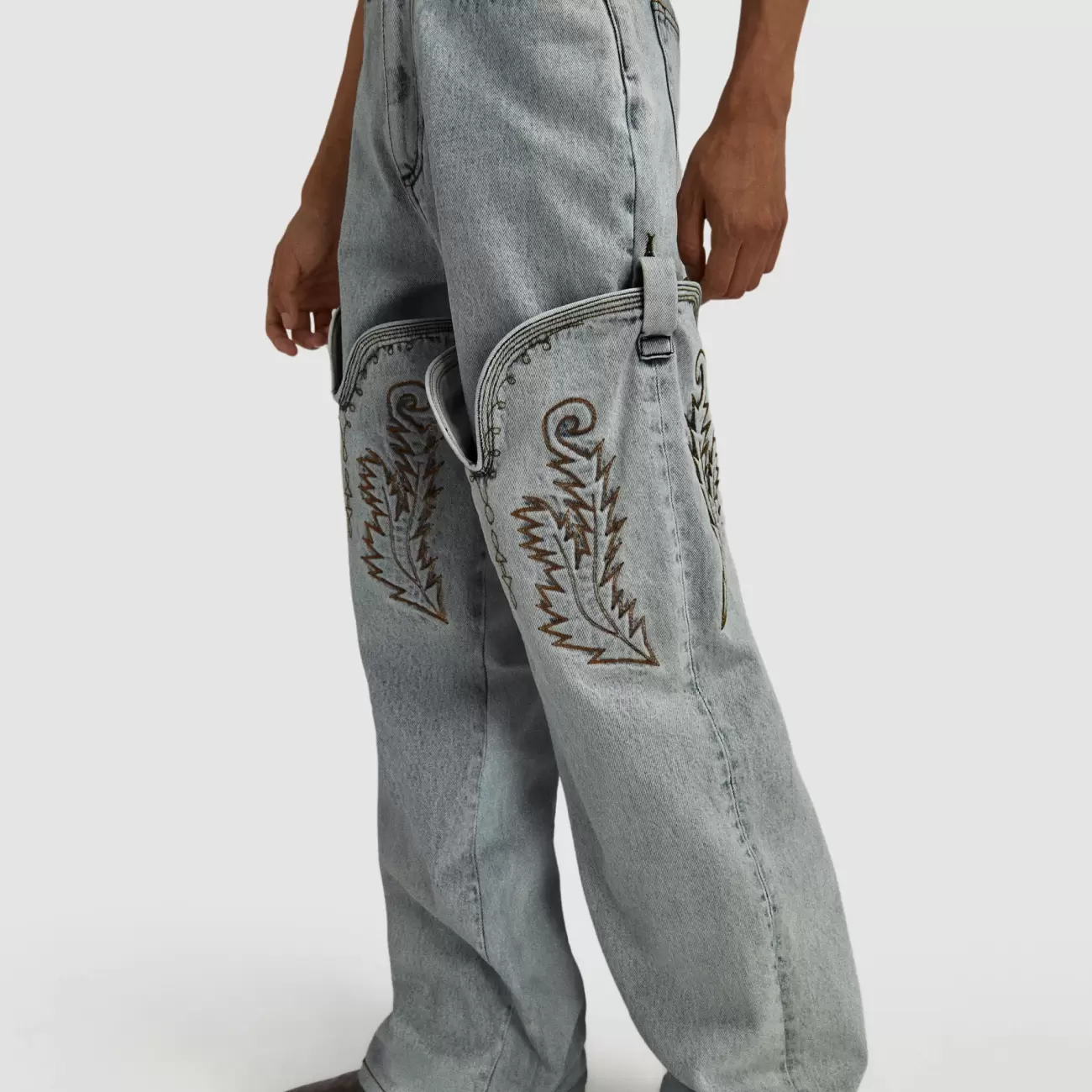 Cowboy High Cuff Jeans Ice Blue