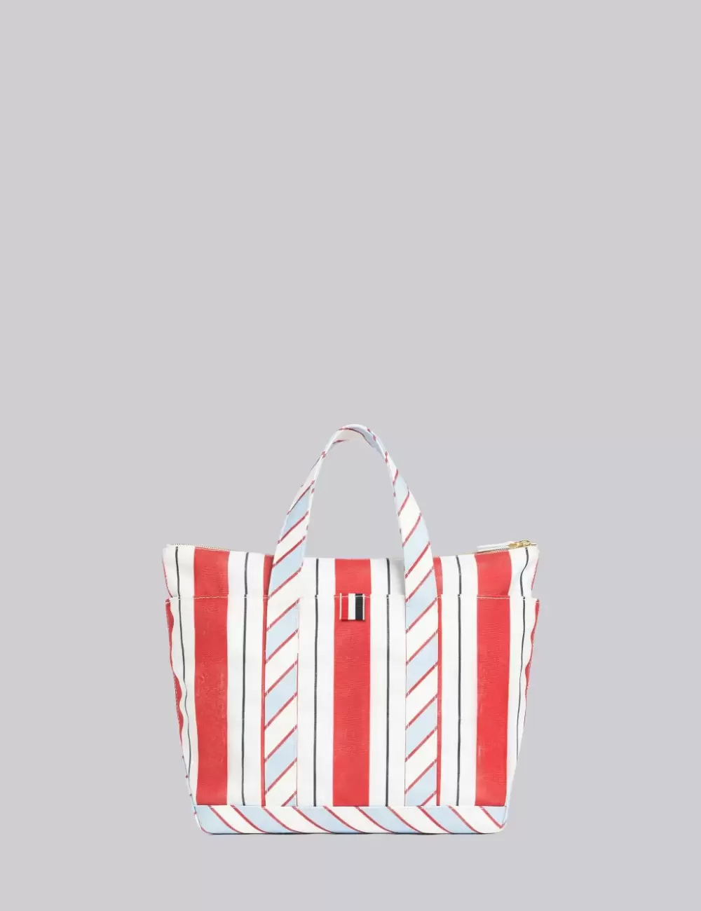 WASHED STRIPED CANVAS SMALL TOOL TOTE